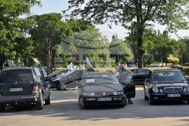 Видин - протест за запазване на българския лев - автошествие