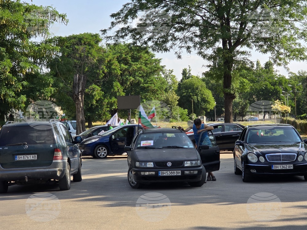 Видин - протест за запазване на българския лев - автошествие
