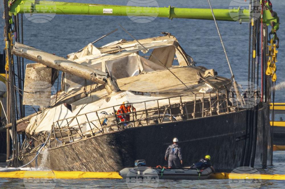 APTOPIX Italy Britain Superyacht