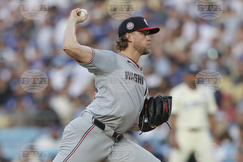 Nationals Dodgers Baseball