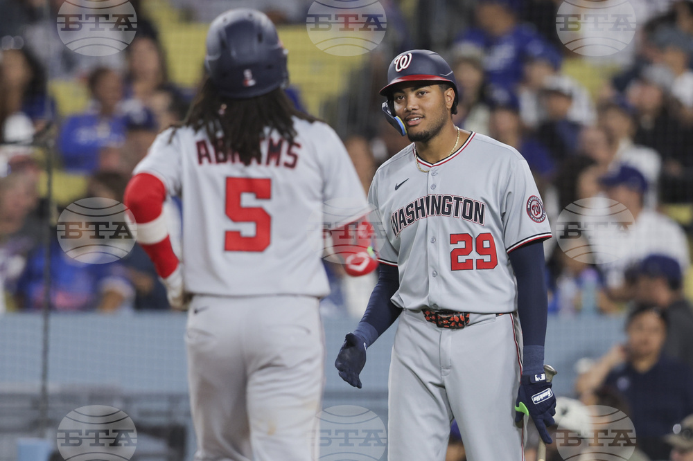 Nationals Dodgers Baseball