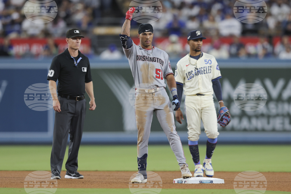 Nationals Dodgers Baseball