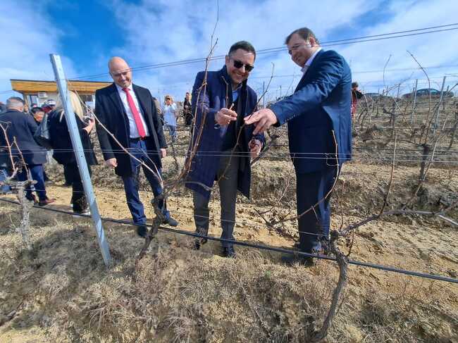 Министър Пулев в Мелник: Над 10.5 млн. лв. ще получат 38 фирми от Област Благоевград за технологична модернизация, първите плащания тръгват в началото на март