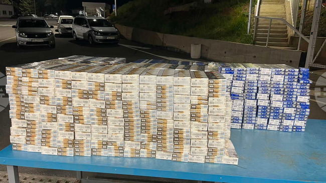 177,000 Illegal Cigarettes Seized in 17 Checks at Border with Serbia