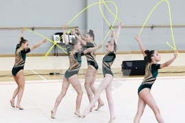 Художествена гимнастика - контролно състезание