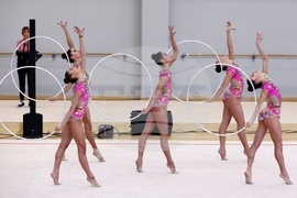 Художествена гимнастика - контролно състезание - Ансамбъл на България