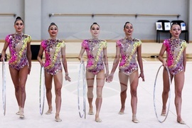Художествена гимнастика - контролно състезание - Ансамбъл на България