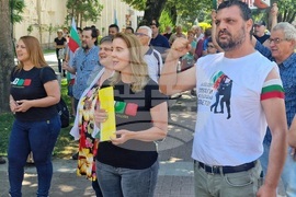 Хасково - протестно шествие - въвеждане на единна европейска валута в България