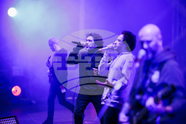 Румъния - Спектакъл с акробатика и светлини събра хиляди на площад "Унири" в Тимишоара, Снимка/ MIHAITOTH@2023