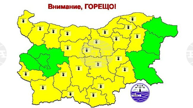 Code Yellow for High Temperatures Issued for 22 Regions