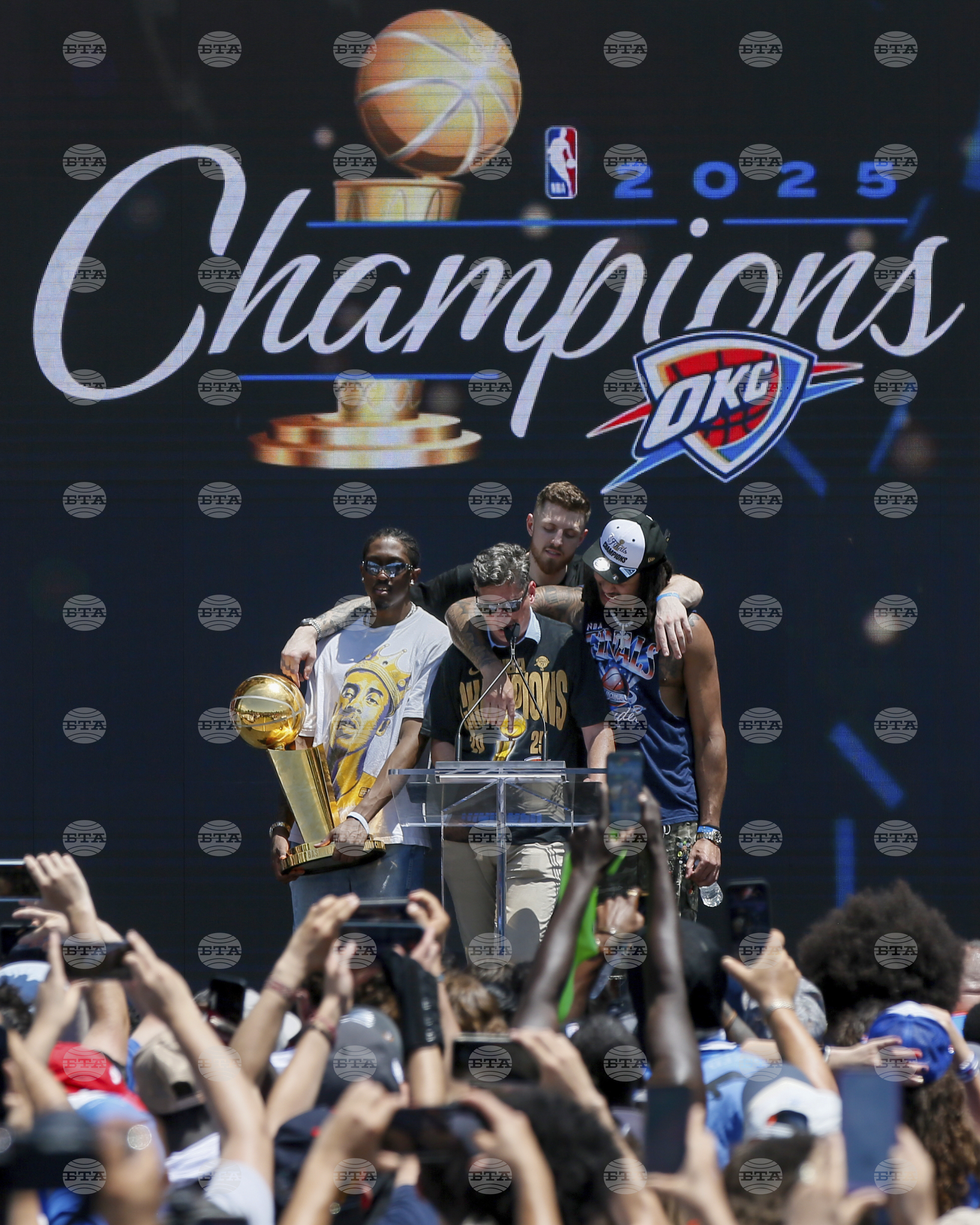 APTOPIX NBA Championship Parade Basketball