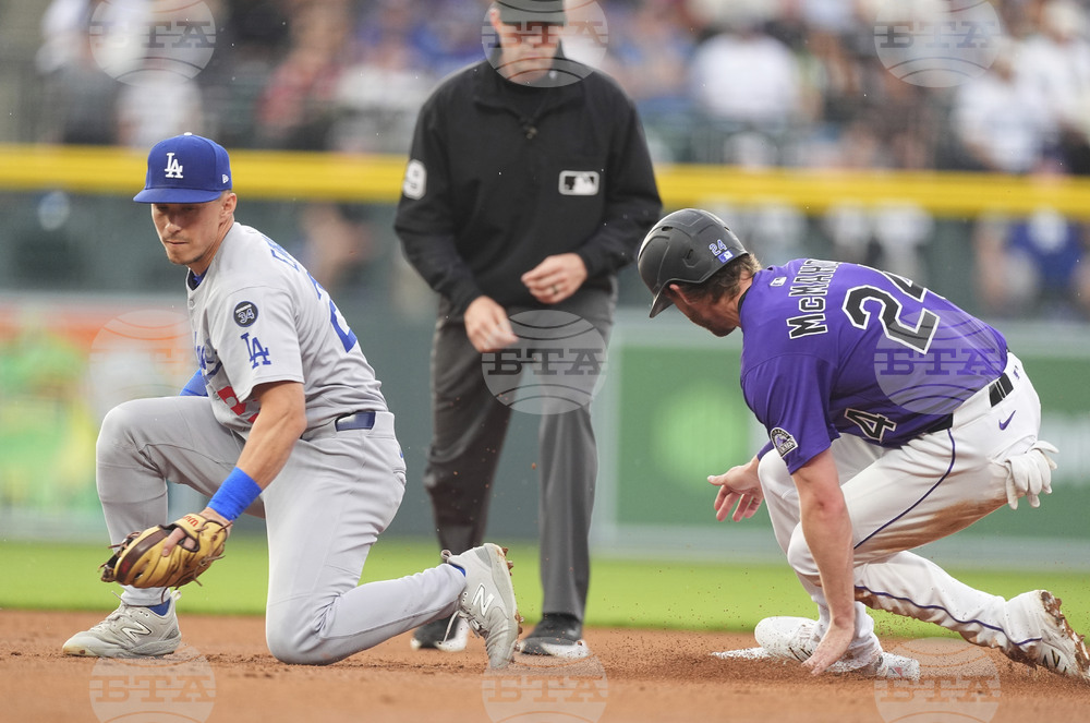 Dodgers Rockies Baseball