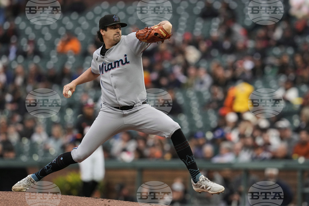 Marlins Giants Baseball