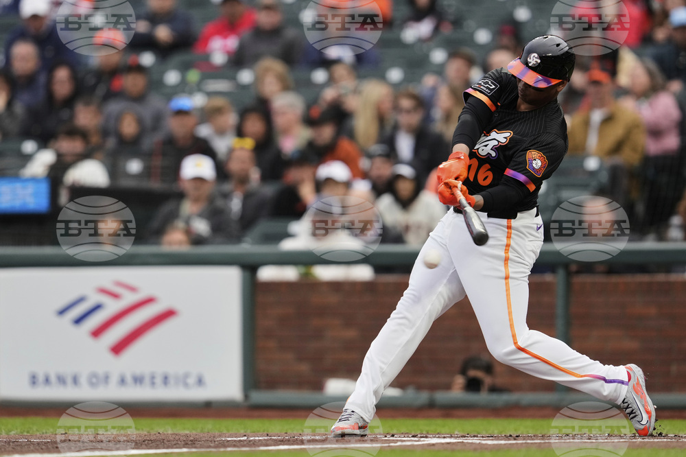 Marlins Giants Baseball