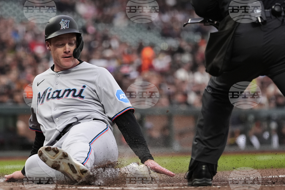 Marlins Giants Baseball
