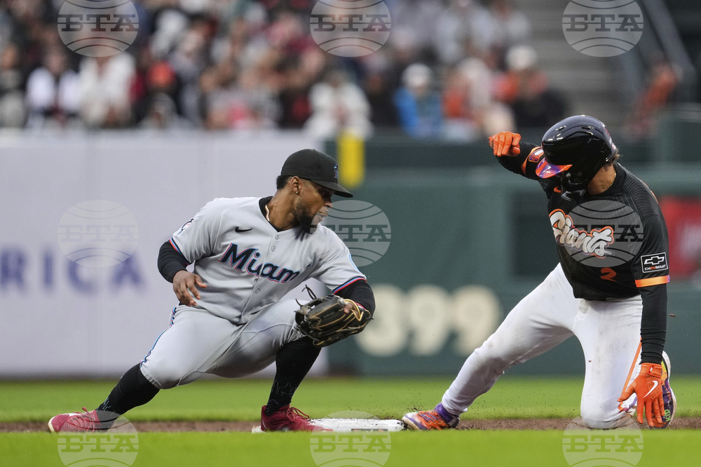 Marlins Giants Baseball