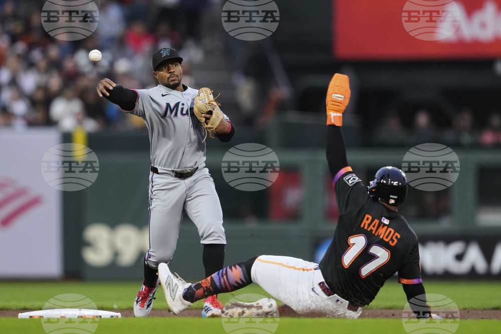 Marlins Giants Baseball