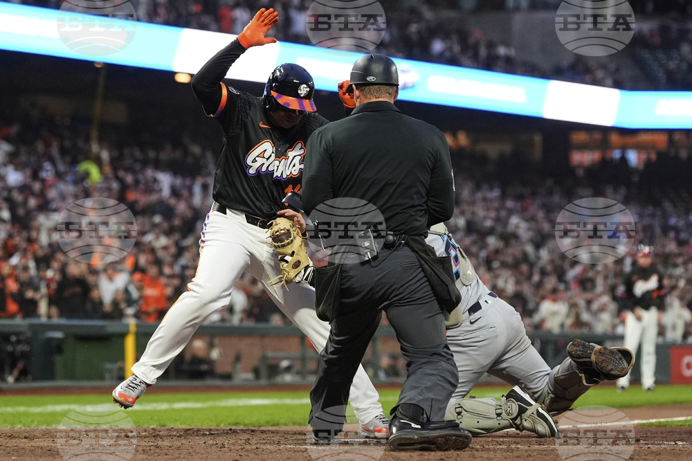 Marlins Giants Baseball