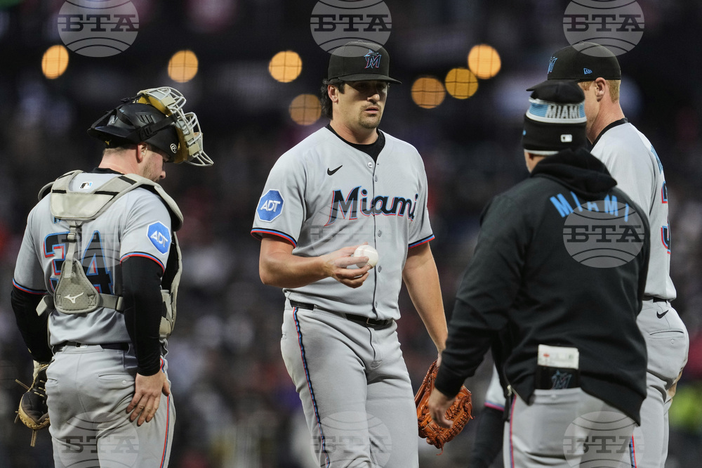 Marlins Giants Baseball