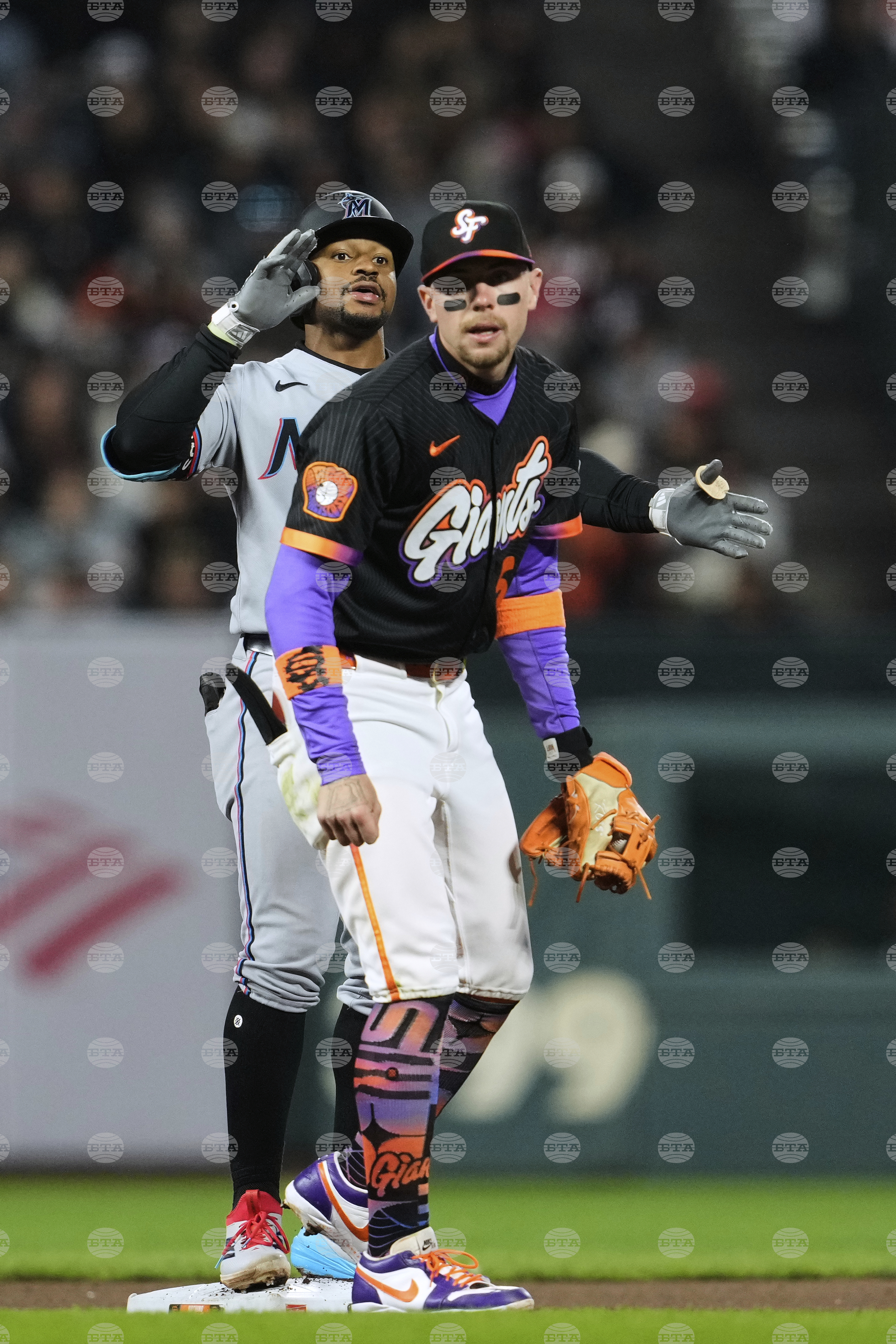 Marlins Giants Baseball