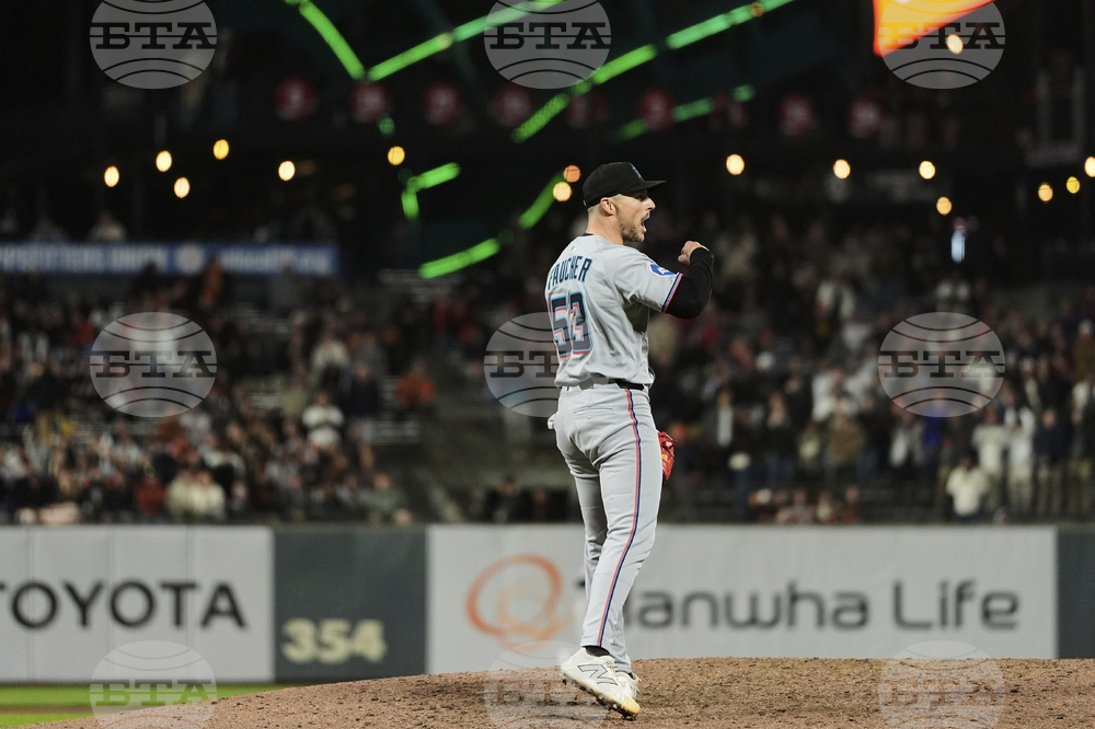 Marlins Giants Baseball