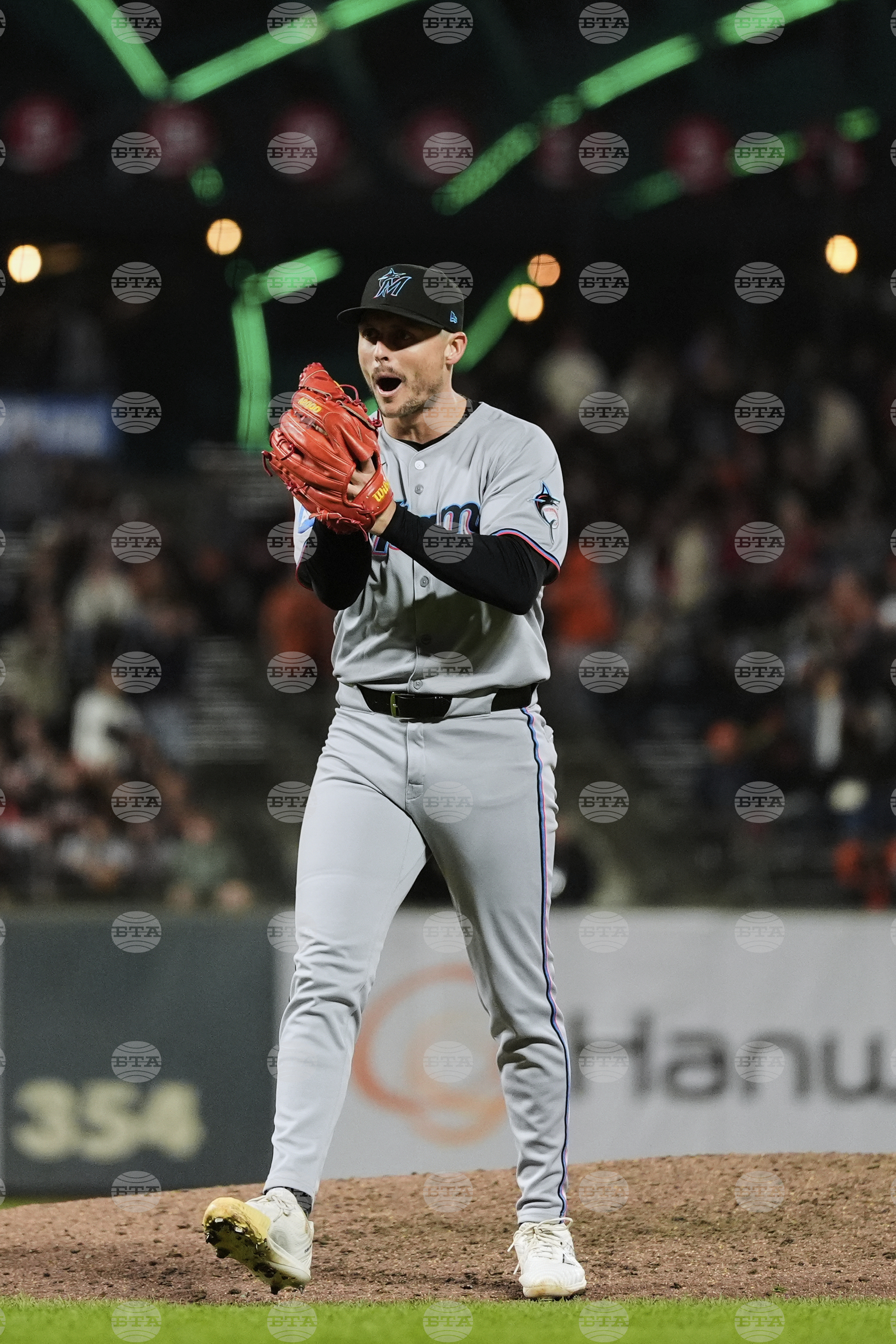 Marlins Giants Baseball