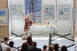 Народно събрание - детска изложба - откриване