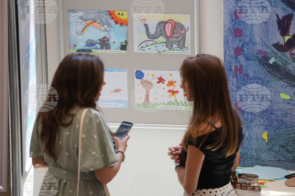 Народно събрание - детска изложба - откриване