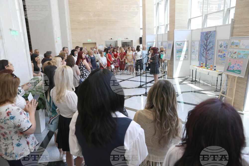 Народно събрание - детска изложба - откриване