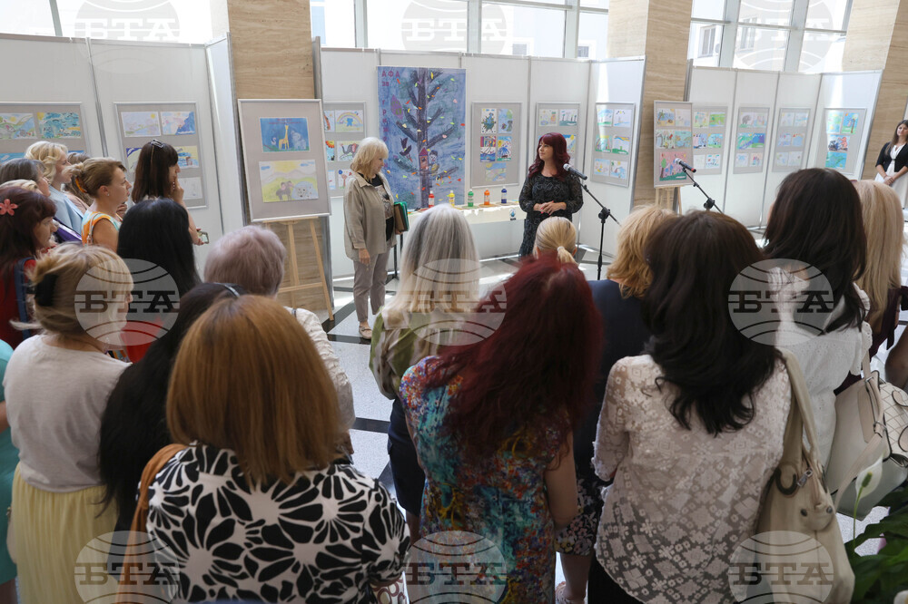 Народно събрание - детска изложба - откриване