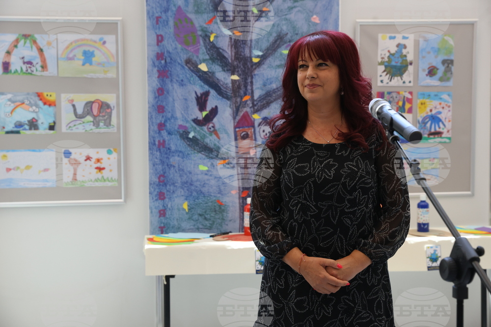 Народно събрание - детска изложба - откриване