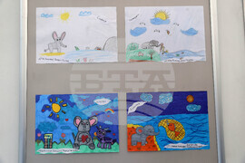 Народно събрание - детска изложба - откриване