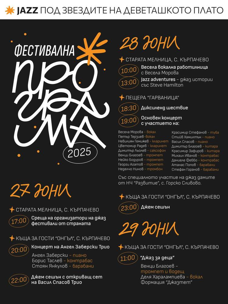 Три дни под звездите на Деветашкото плато ще звучи джаз