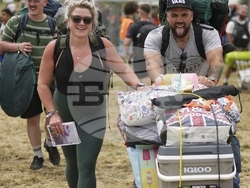 Britain Glastonbury Music Festival Day 1