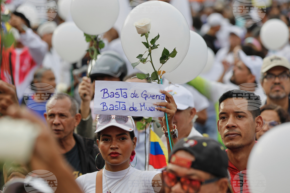 Venezuela Mideast War Protest