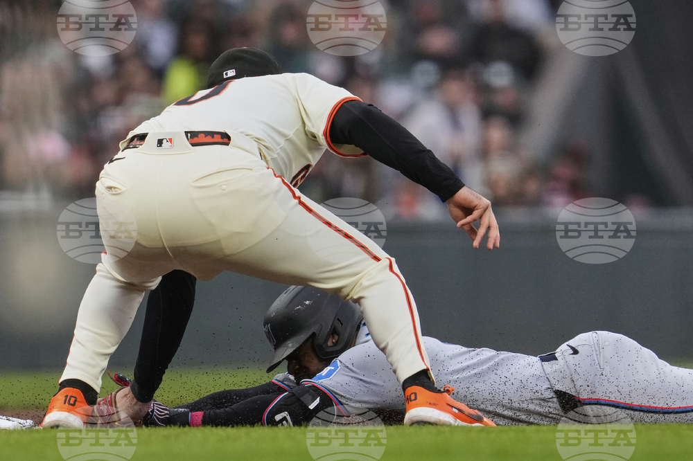 Marlins Giants Baseball