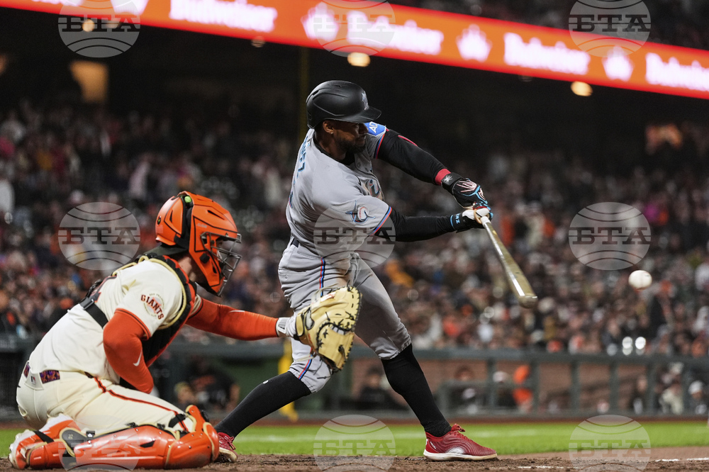 Marlins Giants Baseball