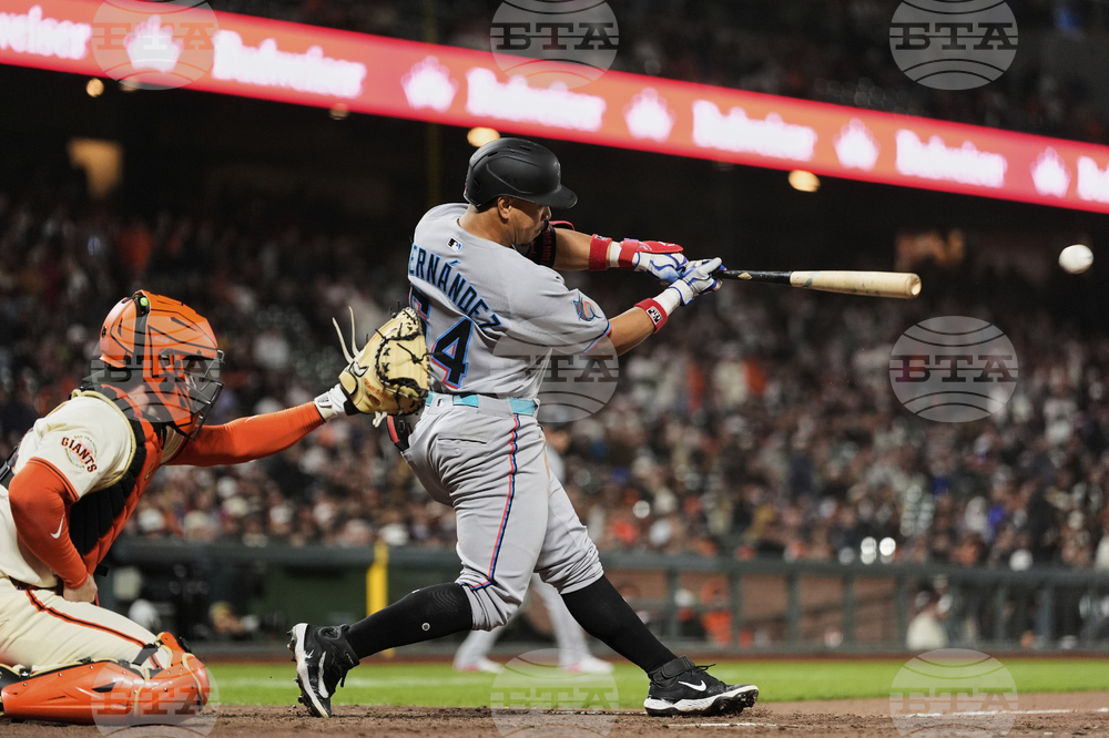 Marlins Giants Baseball
