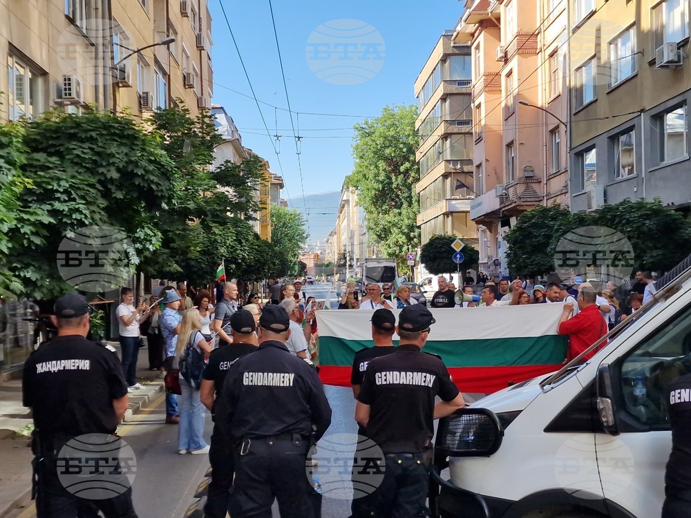 Граждани протестират пред сградата на Европейската комисия в София с искане за запазване на българския лев