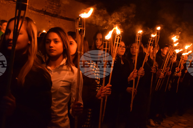 Разлог - Васил Левски - годишнина - шествие