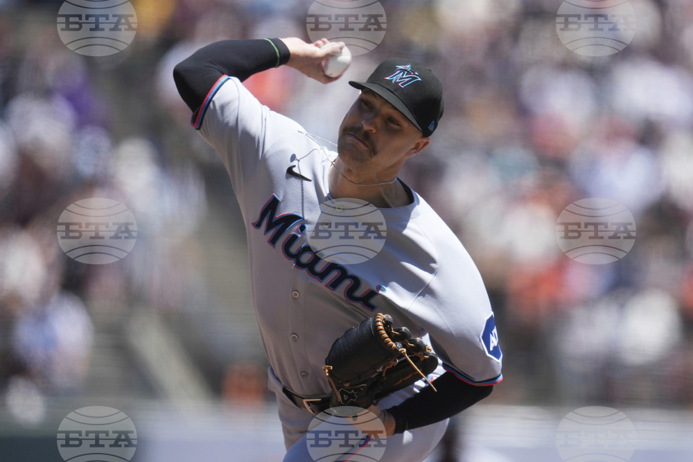 Marlins Giants Baseball