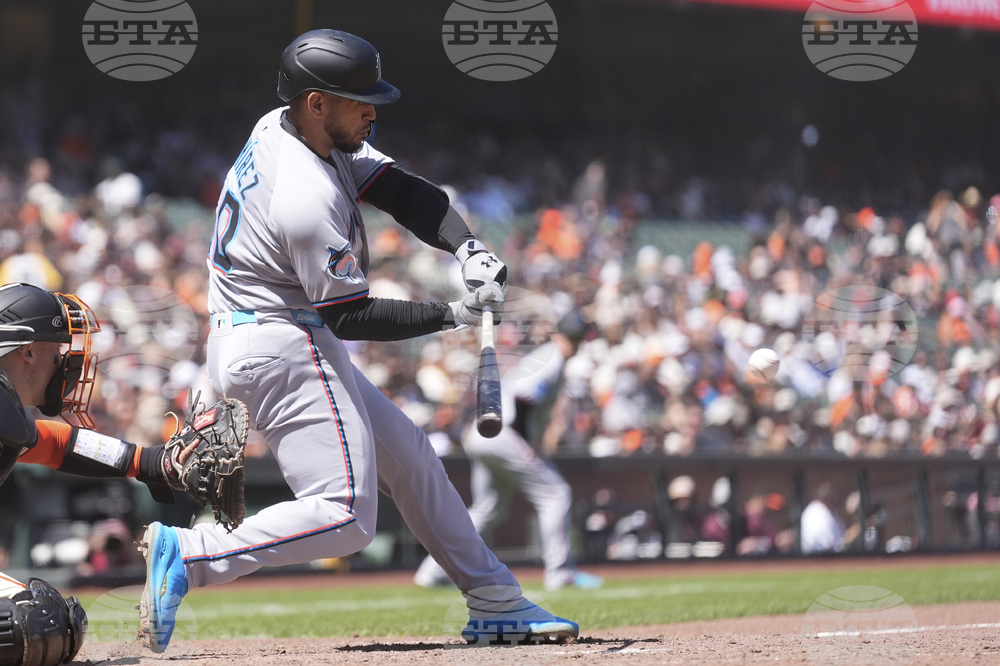 Marlins Giants Baseball