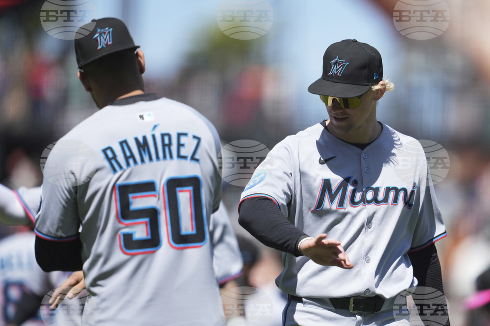 Marlins Giants Baseball