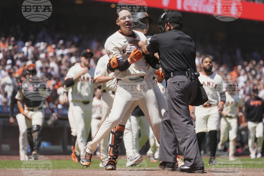 APTOPIX Marlins Giants Baseball