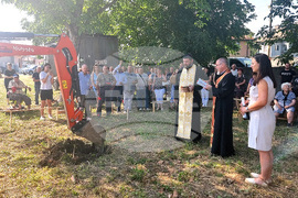 Село Ясен - храм - първа копка