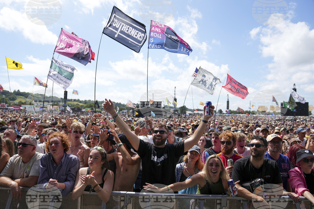 Britain Glastonbury Music Festival Day 3