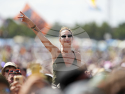 Britain Glastonbury Music Festival Day 3