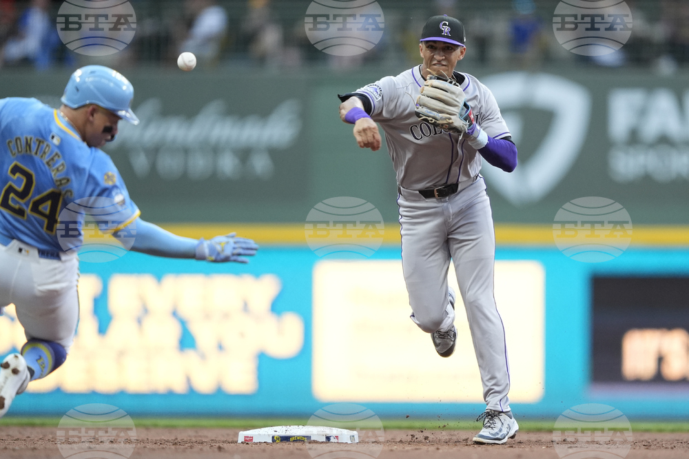 Rockies Brewers Baseball