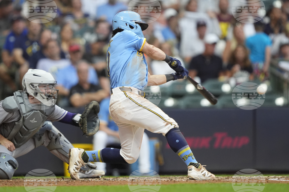 Rockies Brewers Baseball