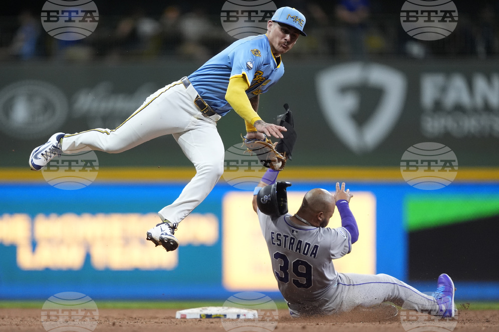 APTOPIX Rockies Brewers Baseball